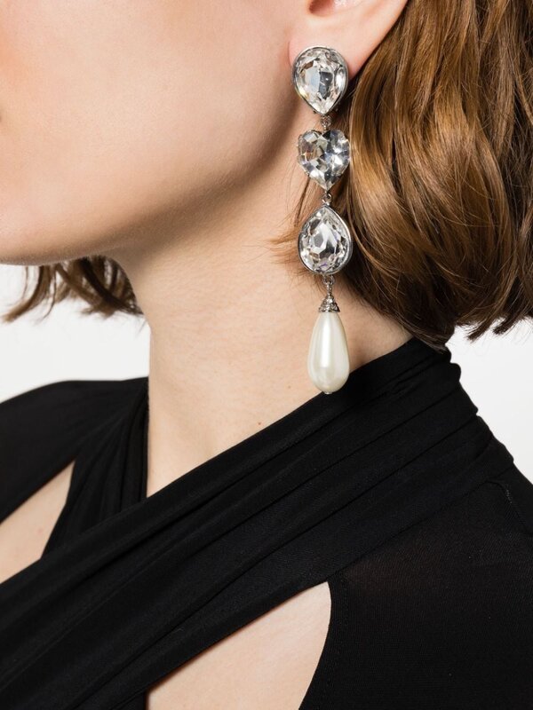Earrings Temperament Fashion Light Luxury Long Fringe Ear Clip For Women Aretes De Mujer Pendientes Boucle D’Oreille Orecchini