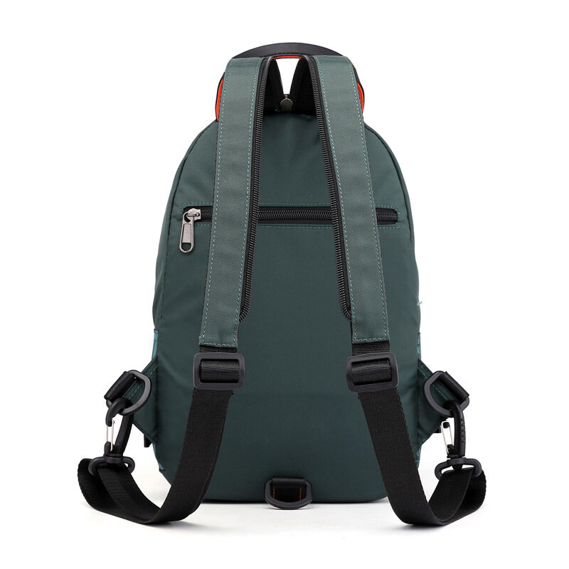 New Backpack Outdoor Men'S Chest Bag Multi Functional Fashion Backpack Waterproof Nylon Cloth Single Shoulder Crossbody Bag
