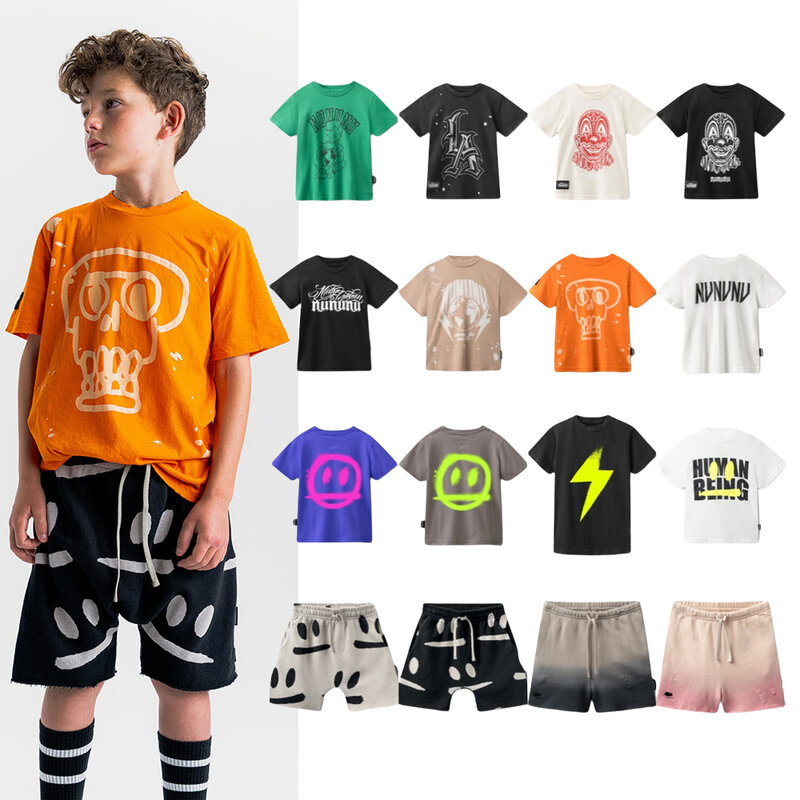 T-shirt de manga curta para meninas e meninos, top de manga curta, roupas de grife, moda, para crianças, primavera verão 2021