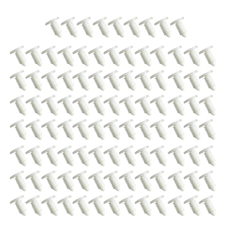100 chiếc ốc vít đinh tán bằng nhựa có đường kính 4,5mm thích hợp cho kẹp trần