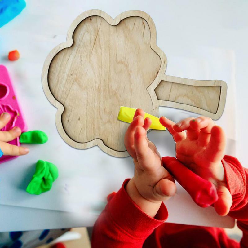 Vassoio sensoriale in legno modello unico in legno vassoio di smistamento in età prescolare giocattoli educativi sussidi didattici giocattoli divertenti per bambini ragazze ragazzi
