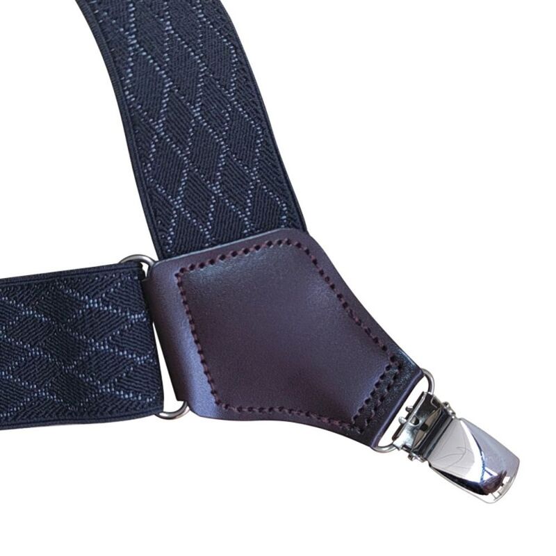 Bretelles élastiques en forme de X pour hommes, bretelles larges, surintendant, ceinture, bretelles réglables, 2 clips, 3.5cm