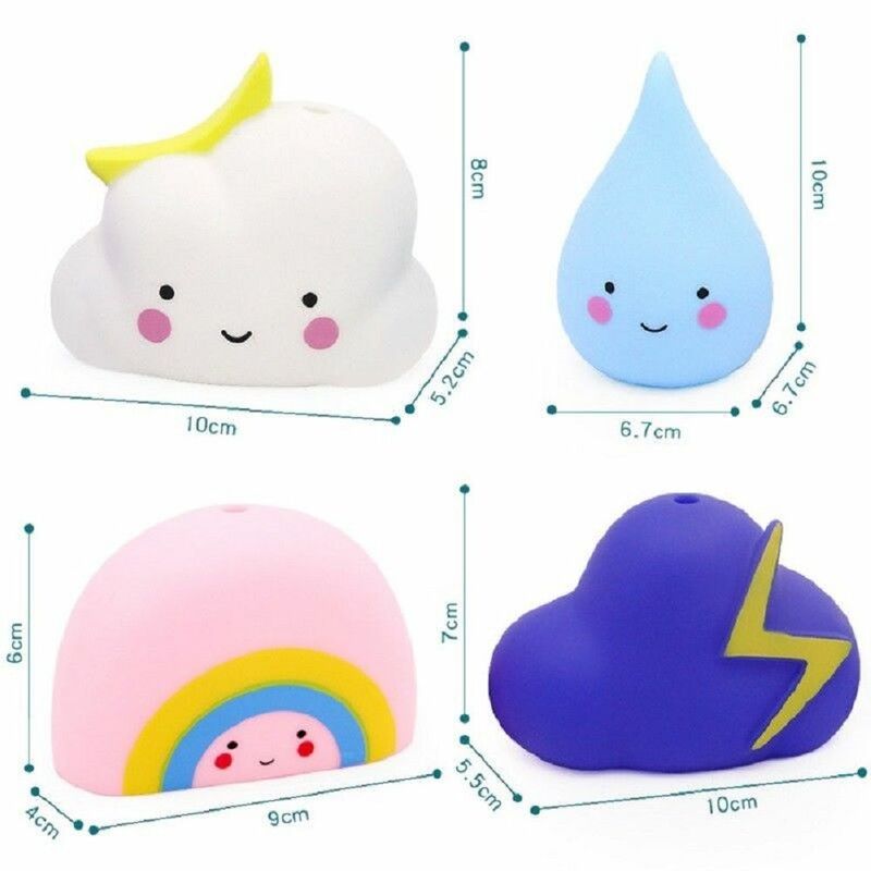 Children kids Clouds Shower Water Spraying Bath Toys Water Toys Floating Toys Play Water Tool