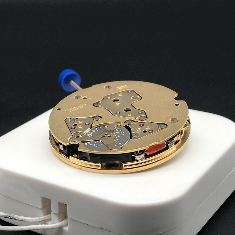 Sw ronda ouro 5040d relógio de quartzo movimento mecanismo peças reposição data branca haste aço