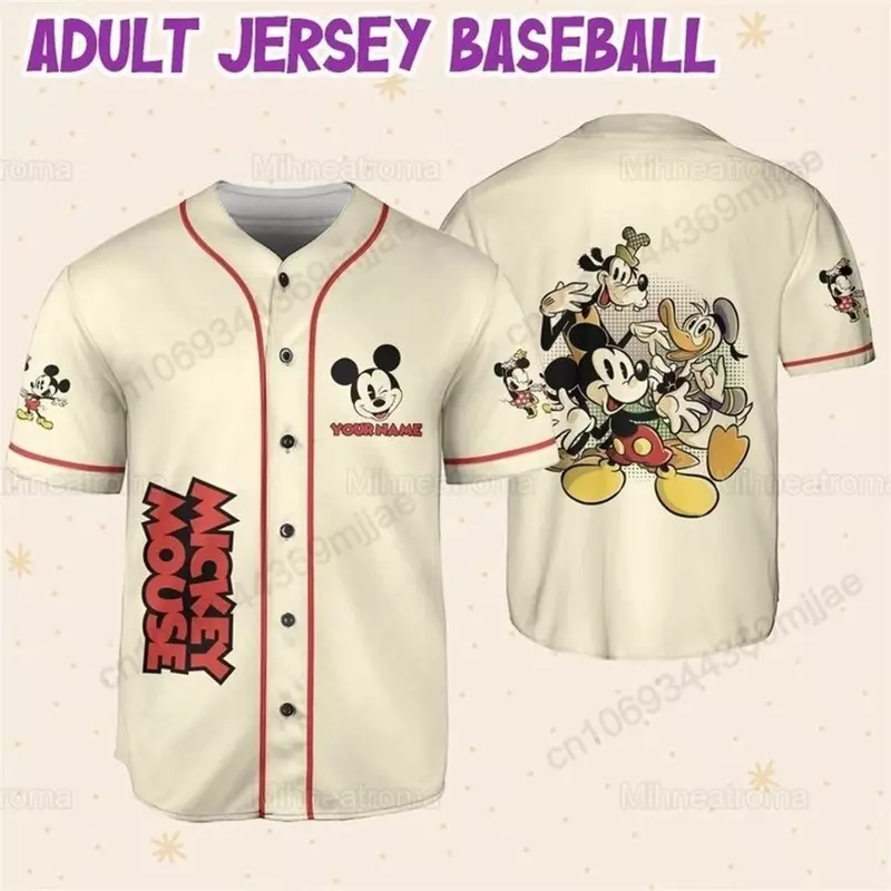 Maglietta da Baseball maglietta da donna abbigliamento Casual Button Crop Top Y2k Top magliette e camicette da uomo per donna moda 2023 Yk2