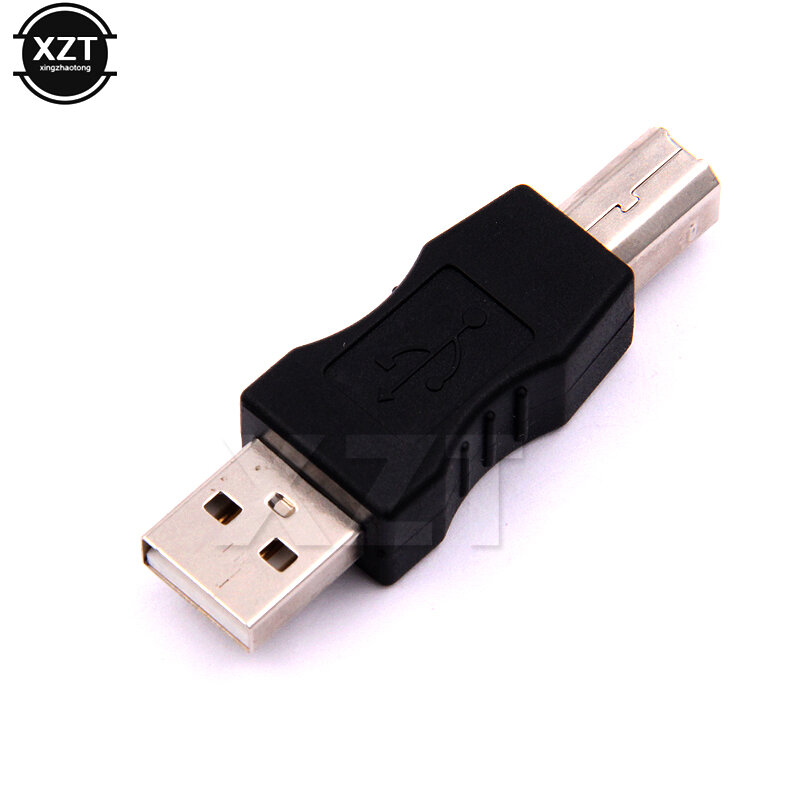 1PC NEW USB 2.0 A Male to B Male Printer Print Port Converter Adapter Connector Hhigh Quality