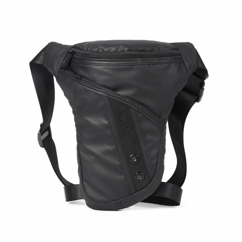 Drop Waist Leg Bag Motorcycle Bag Rainproof Reflective Earphone Hole Thigh Belt Tactical Travel Fanny Pack Bolsa Moto