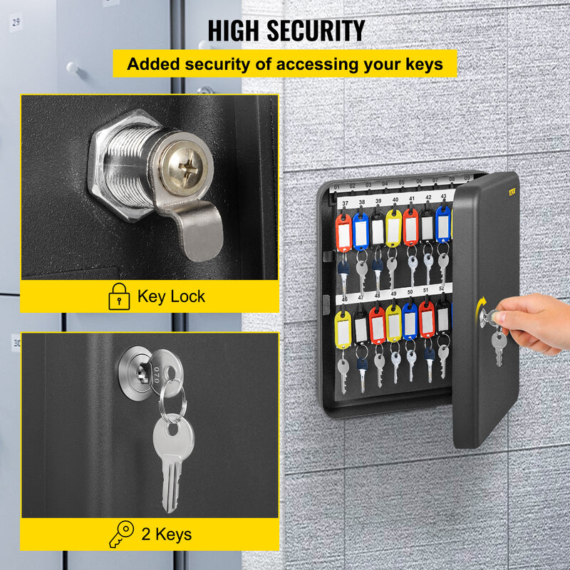 VEVOR Wand Montiert Schlüssel Schrank Lock-Box Safe Geheimnis Versteckte Speicher Sicherheit Schutz Verwenden für Home Office Hotel Bank