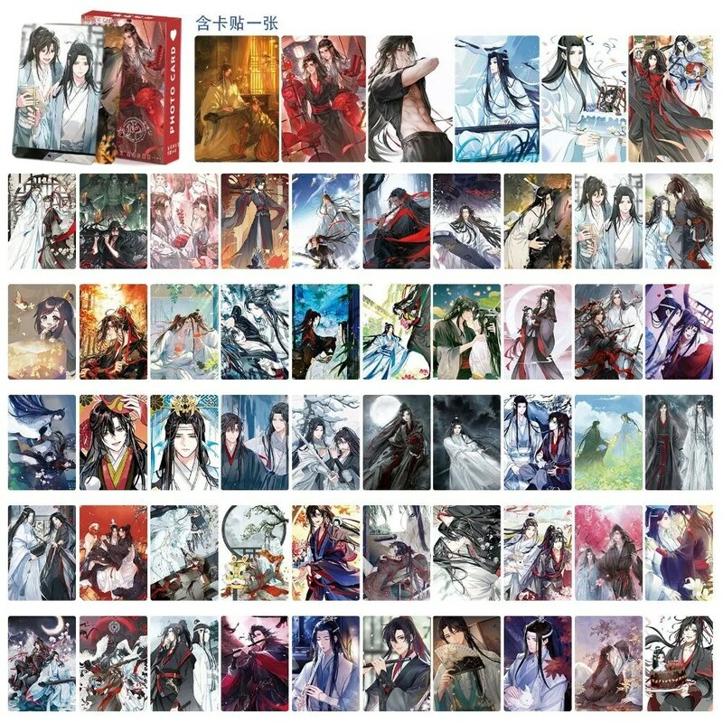 ファンのためのxieのHD写真カード,ddu zu shiコレクション,hua cheng wei,wuxianレーザー,Lomoカード,tian,Tiguan,fu,55個