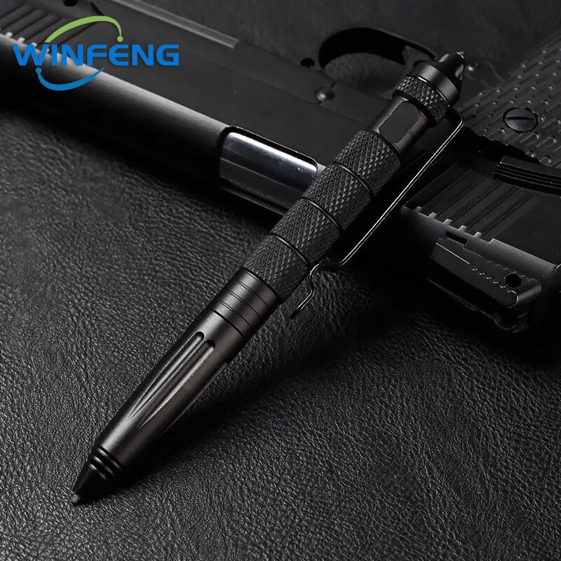 Alta qualidade caneta tática auto defesa edc ferramentas estudante da escola escritório esferográfica canetas de vidro de emergência disjuntor kit sobrevivência