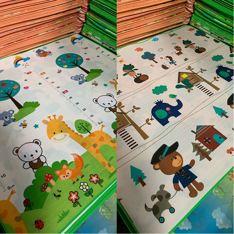 Экологически чистые толстые детские игровые коврики EPE для ползания, складной коврик, коврик для игр, Детский защитный коврик, коврик, игровой коврик
