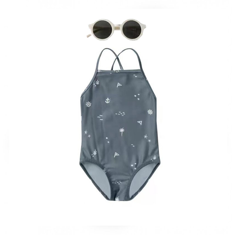 2024 Rylee Cru zestawy stroje kąpielowe dla dziewczyn dla dzieci kostium kąpielowy dla dzieci stroje kąpielowe jednoczęściowe świąteczne ubrania dziecięce Bikini do pływania nad morzem