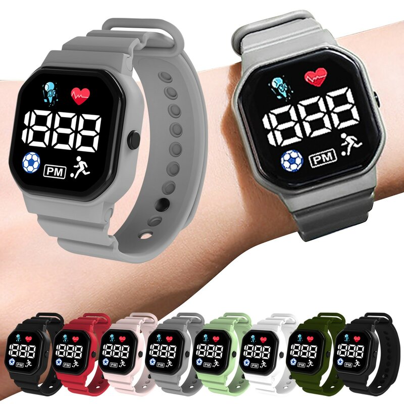 Nowy cyfrowy zegarek dla dzieci wodoodporny sportowy dla dzieci zegarki elektroniczne chłopiec dziewczyny LED dziecko zegarek na rękę wodoodporny Relogio