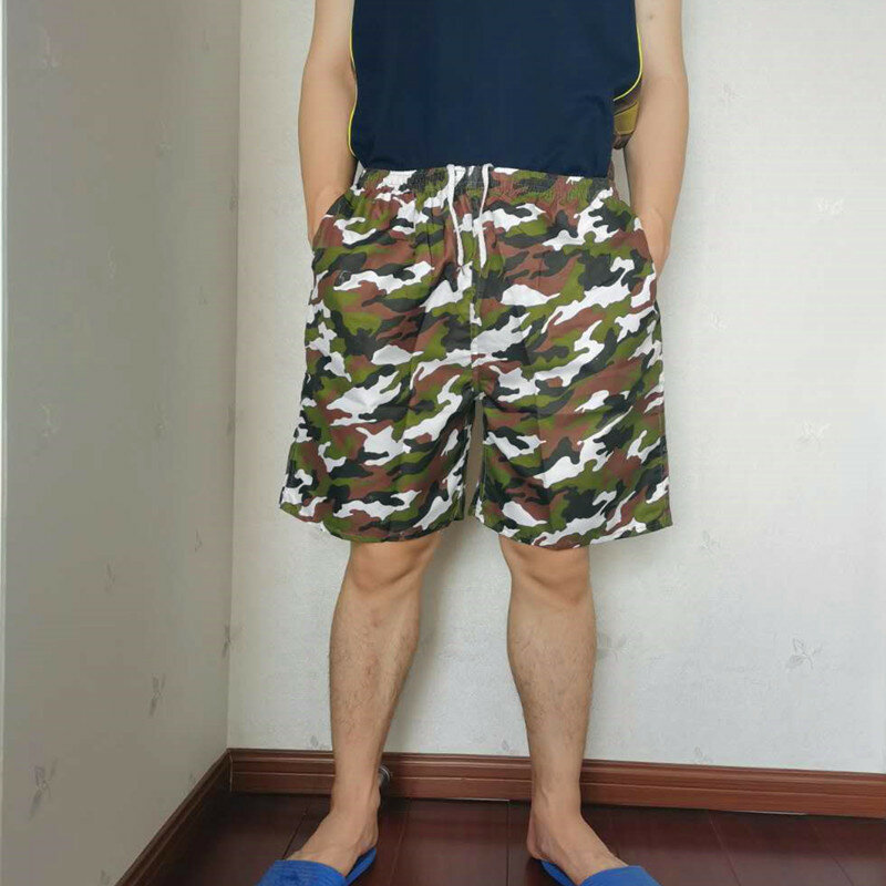 Männer Shorts Dünne 2022 Neue Sommer Ankunft Männlichen Strand Shorts Mode Teenager Junge Koreanische Stil Spezielle Bieten Camouflage Muster S09