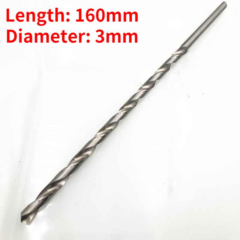 2-6mm Length160/200/250/300mm Extra Long HSS Drill Bit Set Holesaw Hole Saw Cutter Drill Bits Kit for Wood Steel Metal Alloy