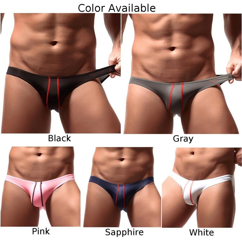 Sous-vêtements en maille pour hommes, M ~ XL, en poudre de nylon, sexy, string, bikini, string, jockstrap, respirant, confortable, 1 pièce