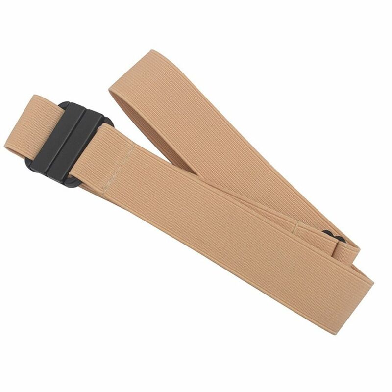 Cinturón de cintura ajustable para mujer, banda elástica delgada que combina con todo, cinturón sin hebilla, vestido de mujer