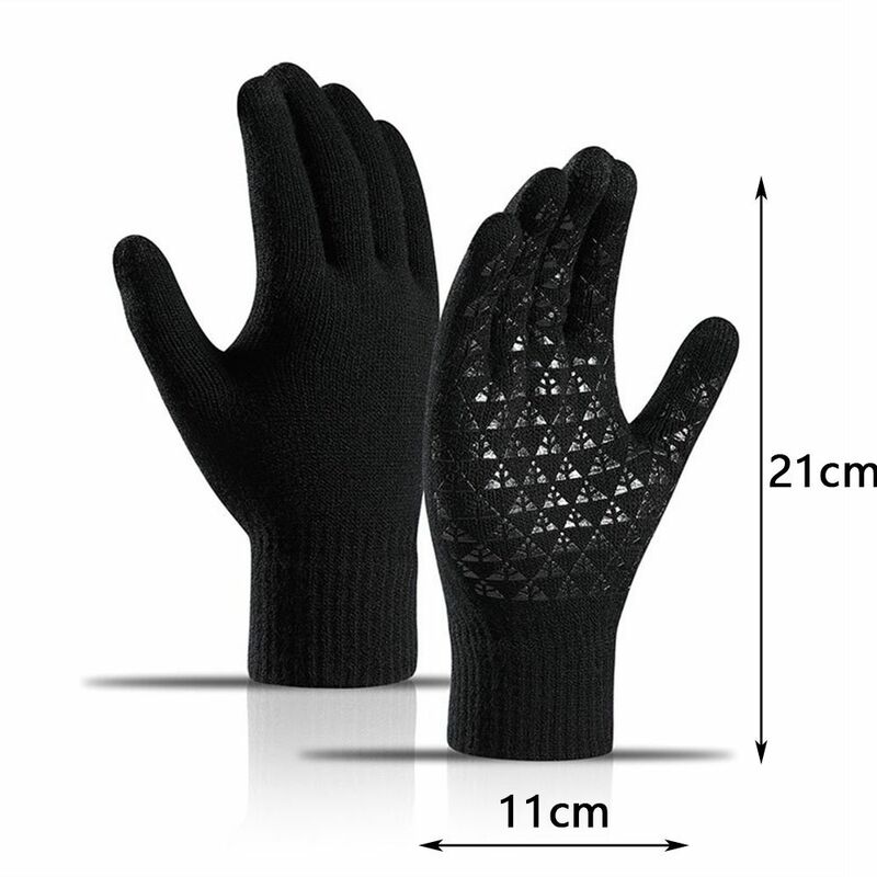 Ветрозащитные вязаные зимние перчатки Longkeeper, уличные велосипедные аксессуары, сохраняющие тепло варежки, женские перчатки для сенсорного экрана