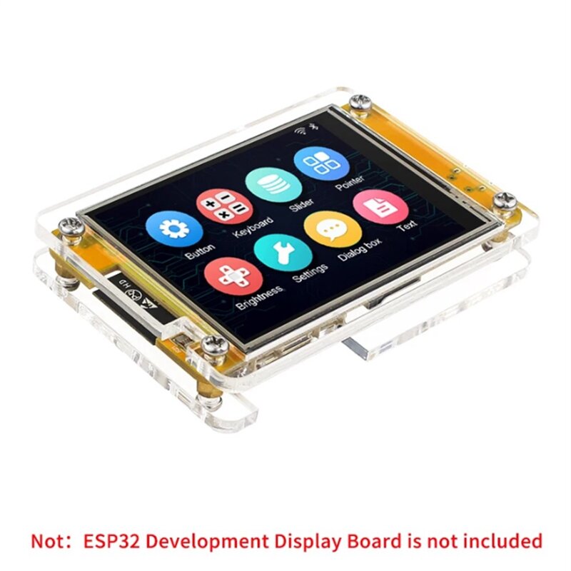 1 Piece Acrylic Case Protective Shell Transparent For 2.8 Inch Display Screen ESP32 Development Board LCD TFT Module