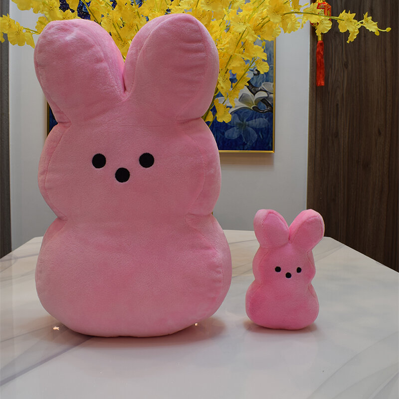 Плюшевый кролик-пепс, 50 см, 15 см, пасхальные игрушки, имитация мягкого животного, кукла для детей, мягкая подушка, подарки для девочек