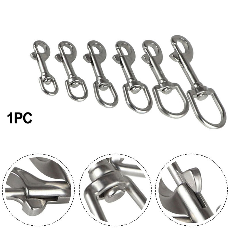 Diving Hook Stainless Steel Hook 316 Stainless Steel No Rust Resistant Corrosion Rotated 360 Degrees Pet Leash