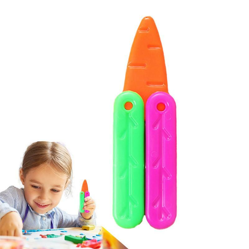 Gravity Carrot Cutter Stress Relief 3D Printed Sensory Toys Durable Fun Stress Toys Christmas Easter Birthday Present For