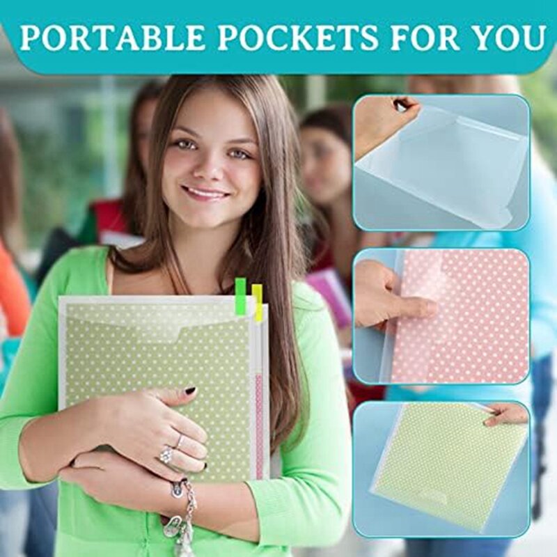 Multicolor Sticky Index Tabs para segurar papel, armazenamento com design de fivela, Scrapbook plástico, 12 "x 12", 36pcs, 100 pcs