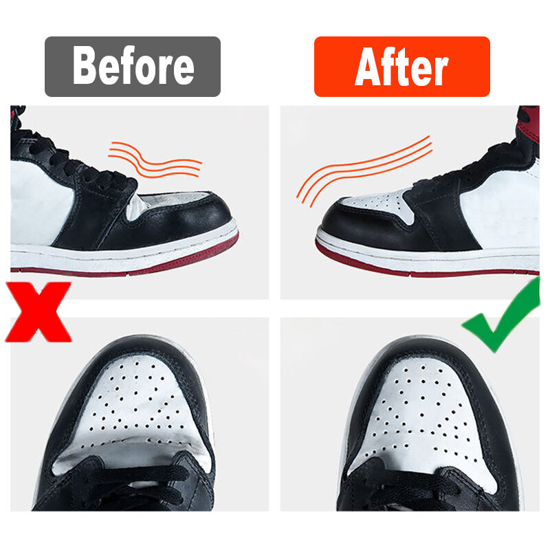 1 paio Sneaker Shield Sneakers Anti piega piega rugosa scarpe Unisex supporto puntale scarpe da ginnastica barella Head Shield