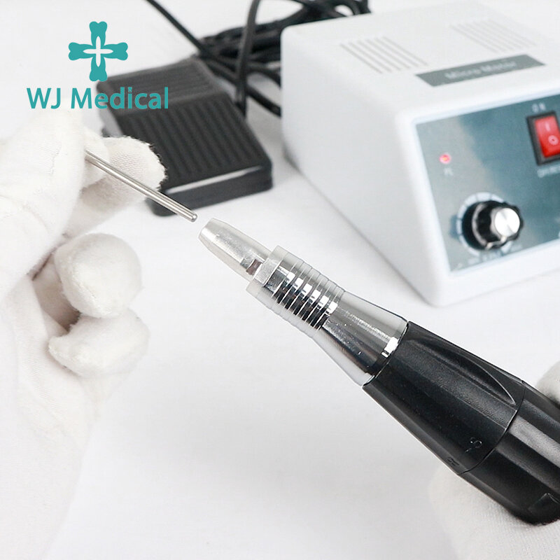 Máquina de polimento para equipamento polonês dentadura, micromotor tipo E, punho dental, moedor, ferramenta de manicure, 35000 RPM, 18, 102, 204