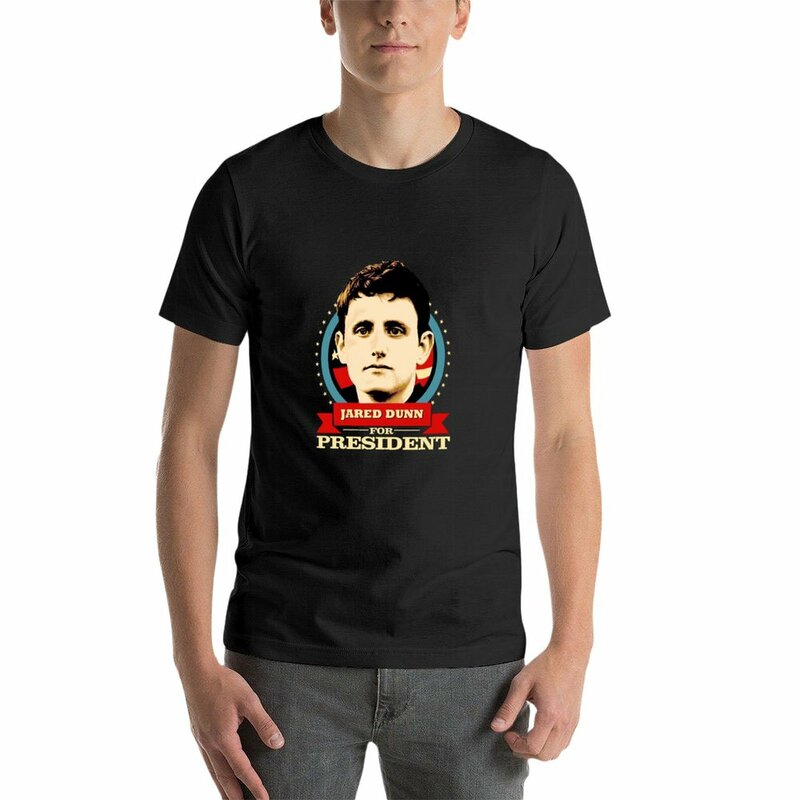 Camiseta de Jared Dunn para presidente para hombre, camisa en blanco de Silicon Valley, de talla grande, vintage, nueva