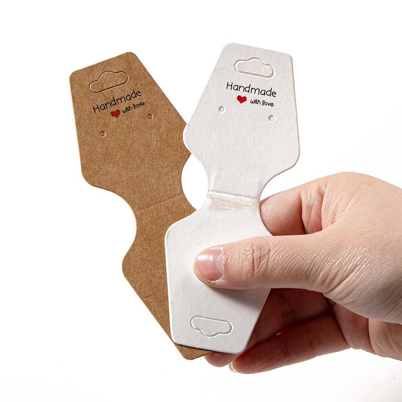 50 Stuks Blanco Papier Display Kaarten Voor Choker Ketting Armband Sieraden Hanger Houder Verpakking Levert Kleine Bedrijven Materiaal