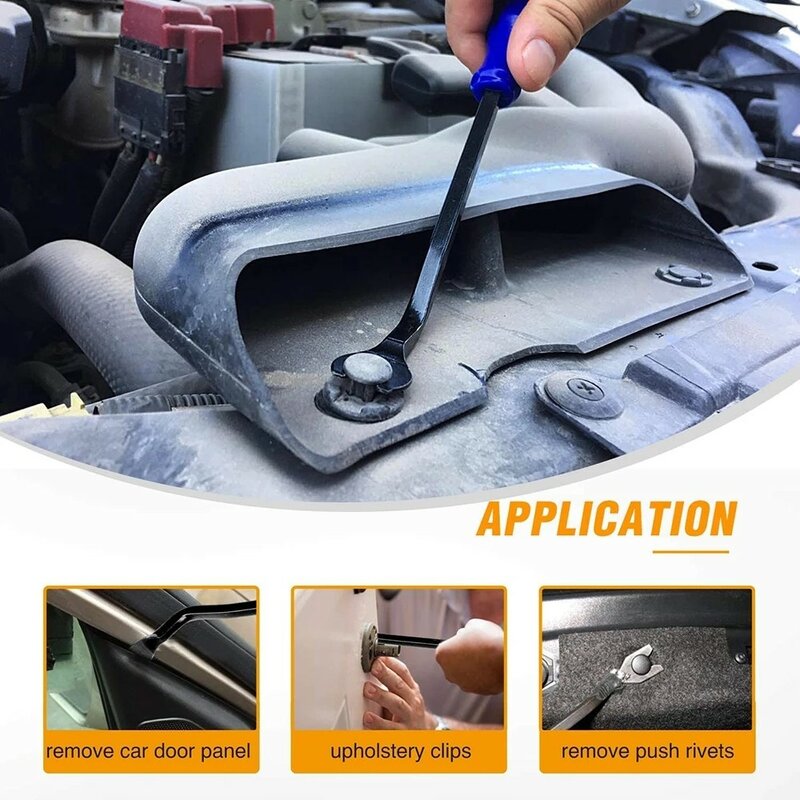 5/4pcs Auto Door Clip Panel Trim Removal Tools Kits Navigation Blades Disassembly Car Interior Seesaw Conversion Hand Tool