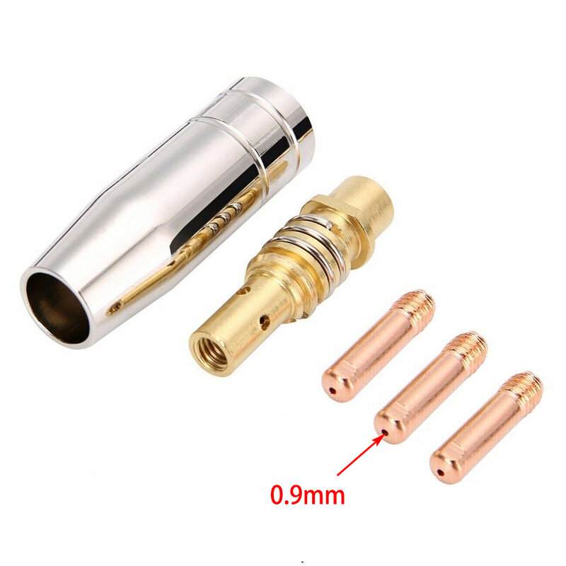 Consumables Kit Welding Nozzle Contact Tip MB15 15AK MIG Welding Replacement 0.6/0.8/0.9/1.0/1.2mm Accessories
