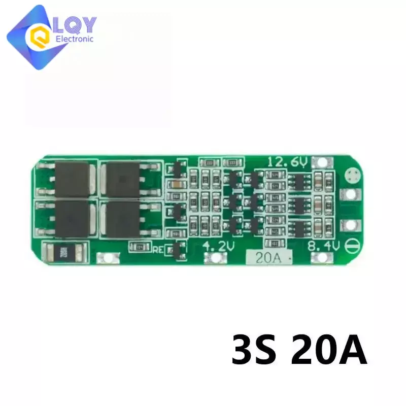 LQY 1S 2S 3S 4S 3A 20A 30A Li-ion Lithium Battery 18650 Charger PCB BMS Protection Board For Drill Motor Lipo Cell Module
