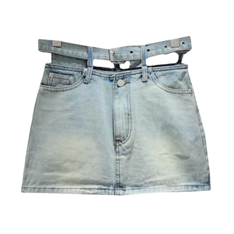 2024 neue Damen Jeans rock Stil Retro Slim Fit koreanische süße und modische Frühling/Sommer