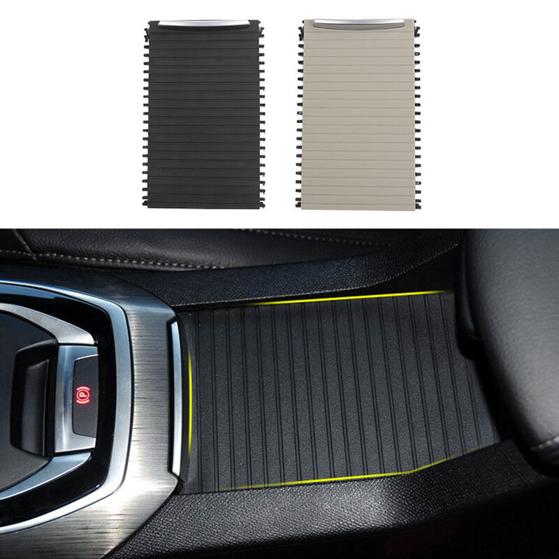 Caja de almacenamiento de coche, cortina enrollable para Peugeot 408, 2014-2022, portavasos de agua, cubierta ciega, negro, Beige
