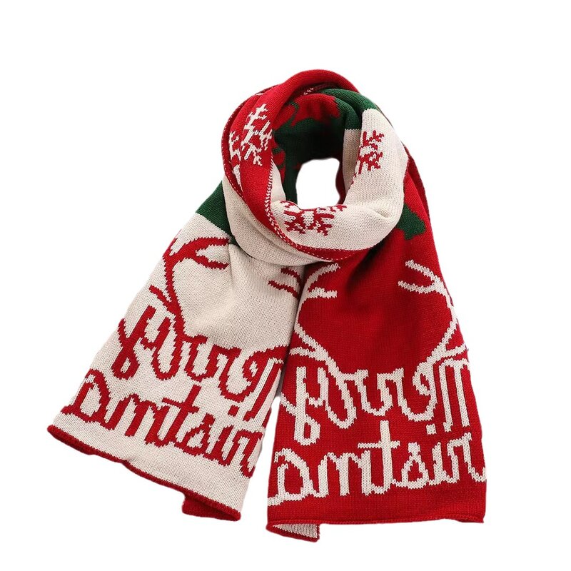 Модный Рождественский шарф для женщин, популярная зимняя теплая имитация кашемира, блестящая накидка для девочек, 1 шт., международная торговля