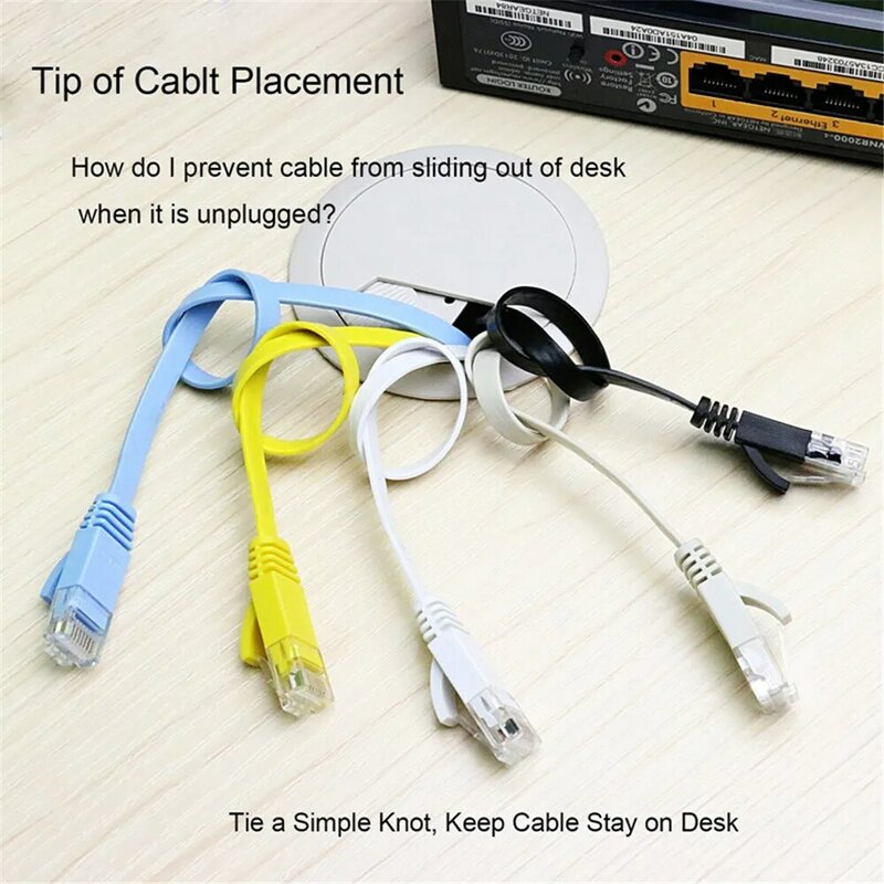 CAT6 Flat Ethernet Cable RJ45 Lan Cable Networking Ethernet Patch Cord for Computer Router Laptop 0.5M/1M/2M/3M/5M/8M Length