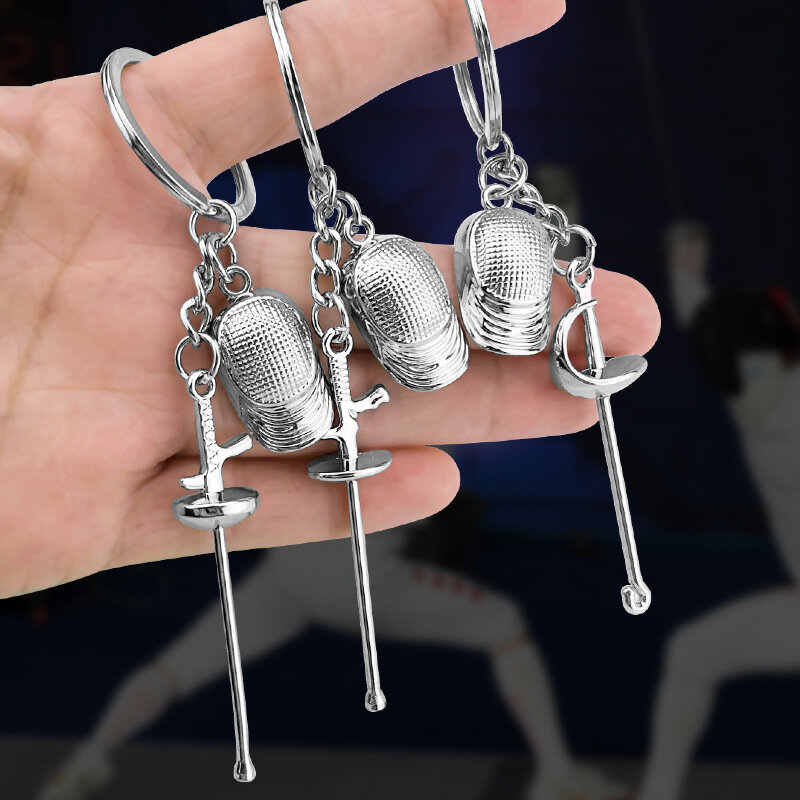 Porte-clés pendentif art rétro pour hommes et femmes, porte-clés de sport, cadeaux de club