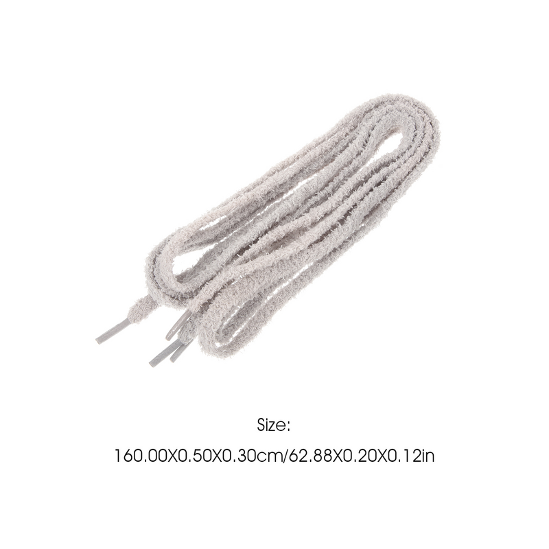 Outdoor White Shoe Laces Replacement Sports Shoes Shoe Laces Plush High Density Shoestring