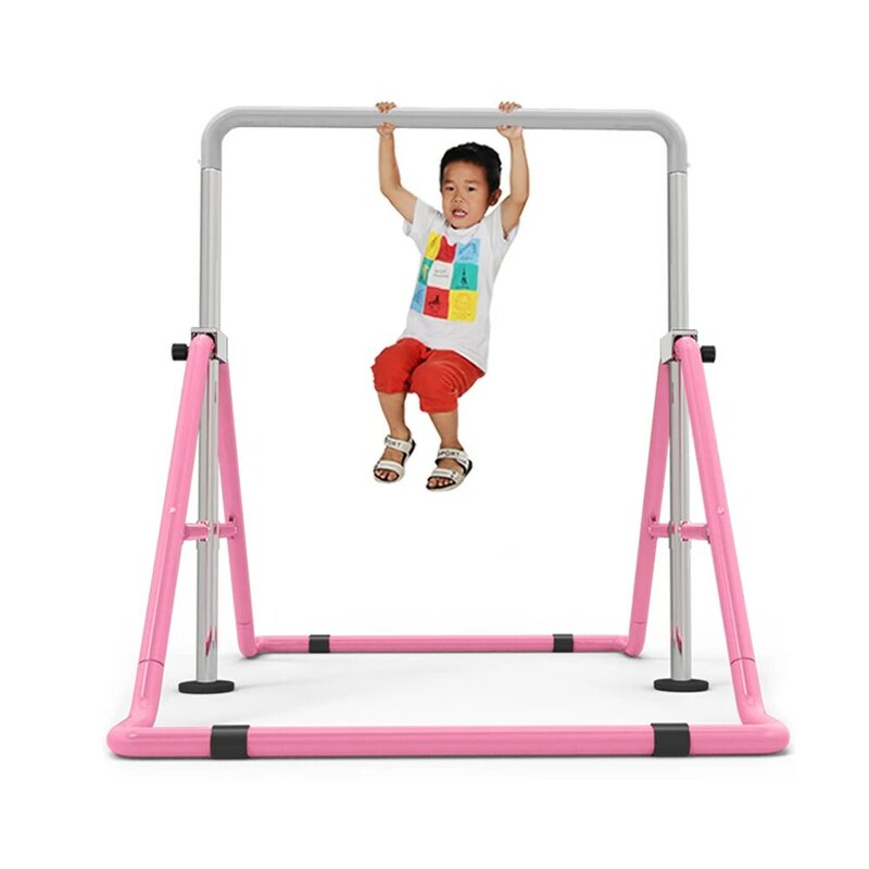 어린이 체육관 훈련 키트, 수평 체조 바, 조절 가능한 홈 플레이 바