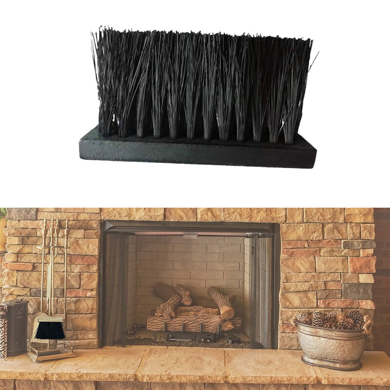 Cleaning Brushes Fireplace Brush 13.5x3.5x1.3cm 1Pcs Brush Head Fire Hearth Fireplace Fireside Refill Cleaning