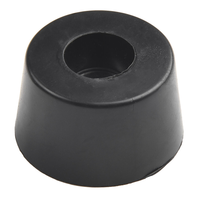 Pies de equipo para mesa negra, 4 pies de equipo de goma, arandela de acero de 19mm de alto, de 33mm diámetro, amoladora de Banco redonda, 1 pieza, 19mm, 33mm, 40g