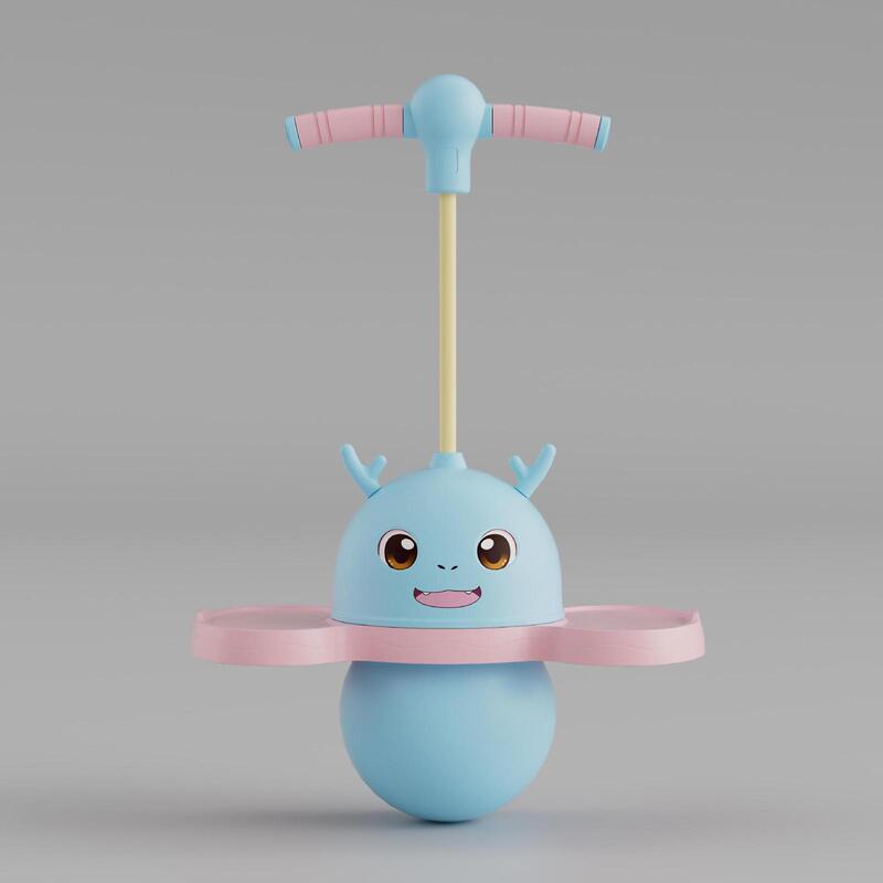 Детский прыгающий шар Pogo с ручкой, прыгающий шар Pogo для домашних упражнений, сбалансированное балансирование, спортивный помощник для тренировок на открытом воздухе