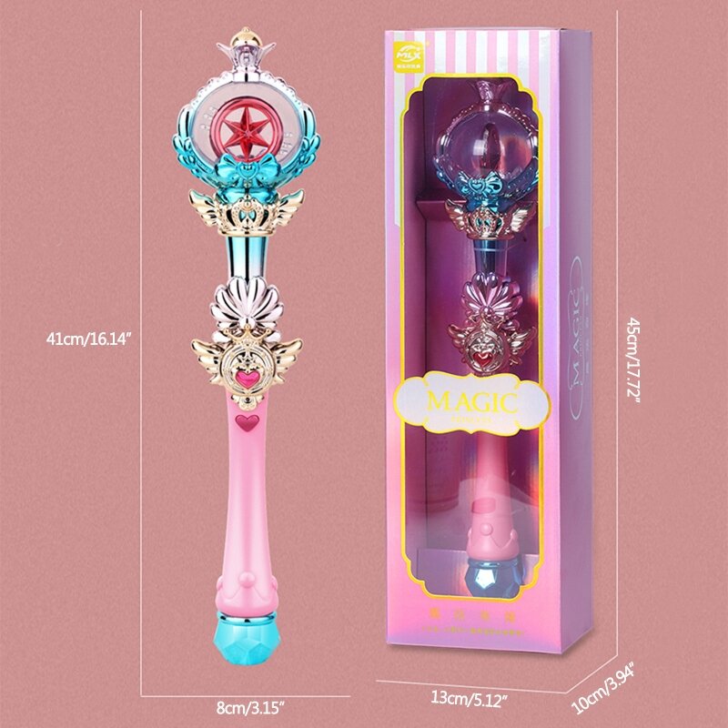 Handheld Glowing Wand Toy Party Decorative LED Stick Girls Pretend for Play Prop Dropship