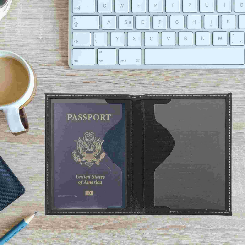 حقيبة تخزين بطاقات للرجال ، حقيبة منظم لتخزين جواز السفر ، حاوية للرجال