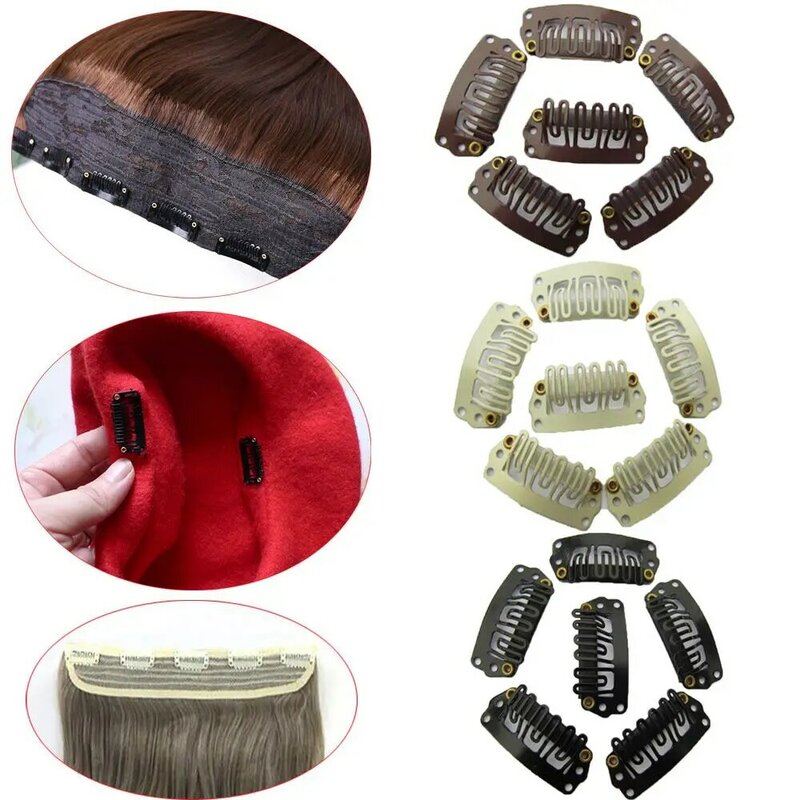 20/40PCS Women Beauty Hair Extensions Tool U-Shape Metal Pin Wigs Snap Clips Ponytail Holder Hairpins