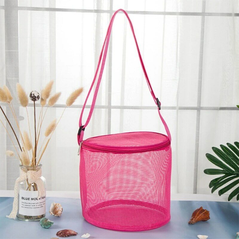 Bolsa balde à prova d'água para o verão, bolsa ombro para brincar com alça ajustável e pendurável, banho para crianças,