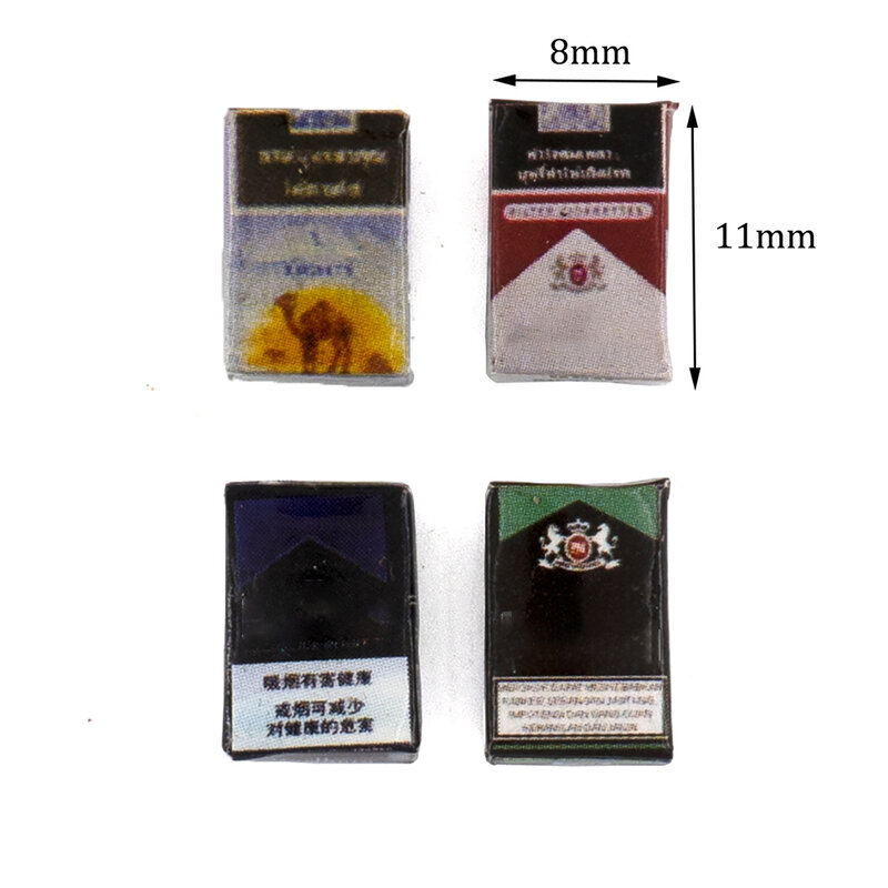 1/12 Rumah Boneka Miniatur Kotak Rokok Model Mainan untuk Ob11 Bjd Blythe Boneka Rumah Aksesoris Dekorasi