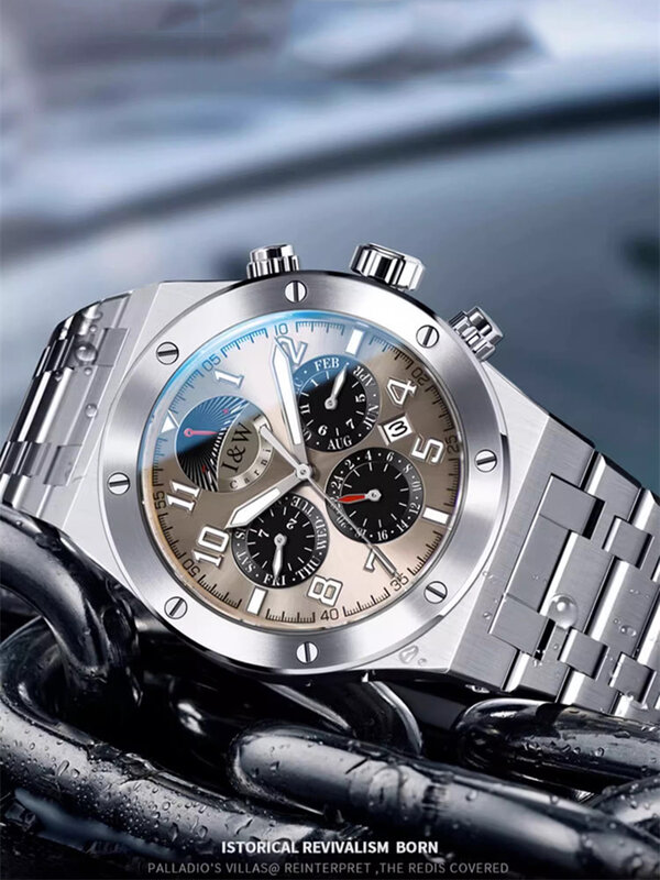 Orologio meccanico automatico da uomo IW cinturino in acciaio inossidabile impermeabile orologio meccanico MIYOTA da uomo Fashion Reloj Hombre